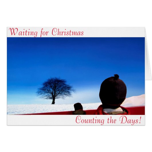 Waiting for Christmas Cards (Front Horizontal)
