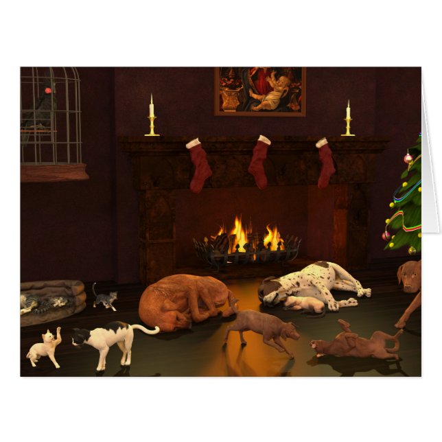 Waiting For Father Christmas Cards (Front Horizontal)