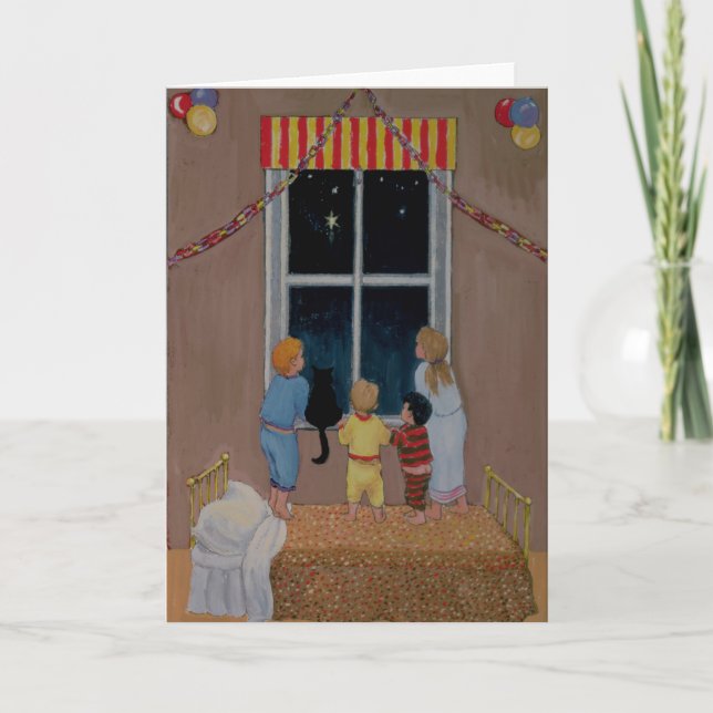 Waiting for Father Christmas Holiday Card (Front)