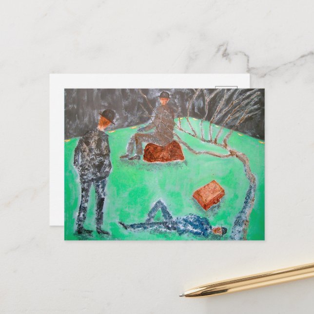 WAITING FOR GODOT Postcard (Front/Back In Situ)