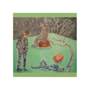 WAITING FOR GODOT Wood Wall Art