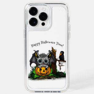 Waiting for Halloween , Cute Bat and Raven Speck iPhone 14 Pro Max Case