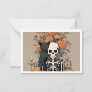 Waiting for Halloween Flat Note Card