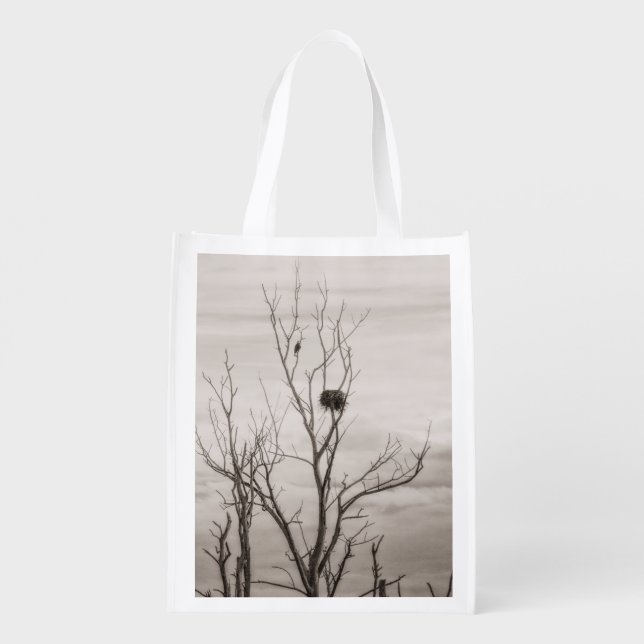 Waiting for Life Grocery Bag (Back)