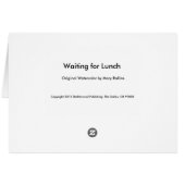 Waiting for Lunch Cards (Back Horizontal)