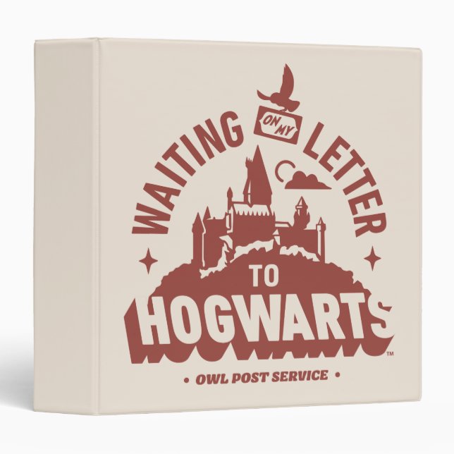 Waiting for my Letter to HOGWARTS™ 3 Ring Binder (Front/Spine)