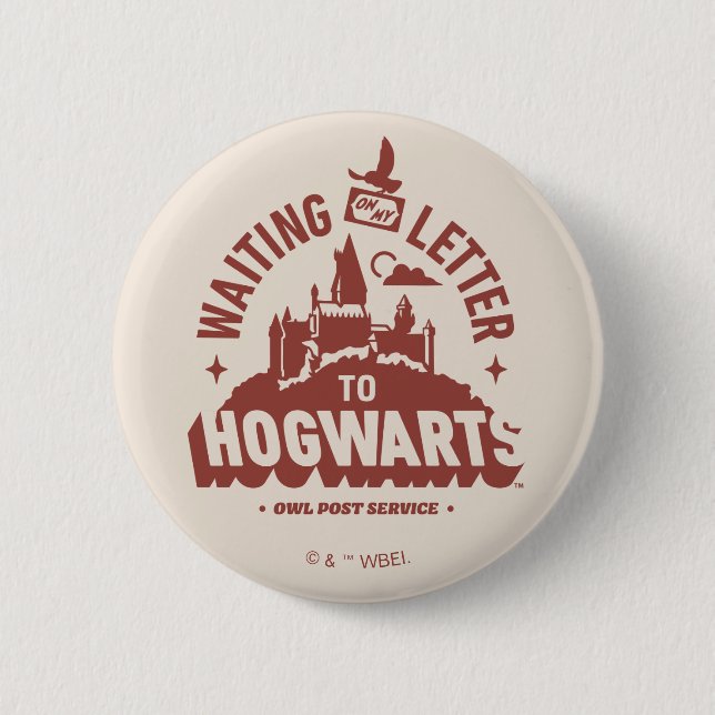 Waiting for my Letter to HOGWARTS™ Button (Front)