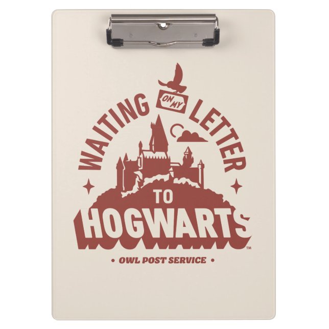 Waiting for my Letter to HOGWARTS™ Clipboard (Front)