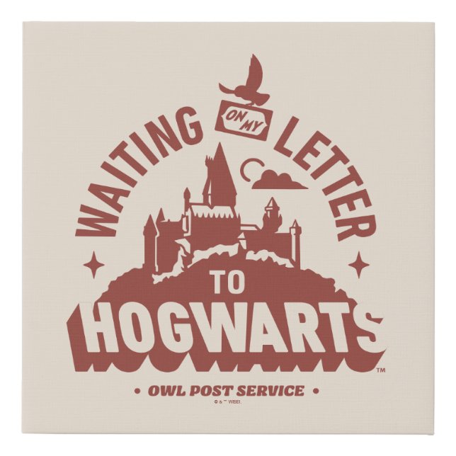 Waiting for my Letter to HOGWARTS™ Faux Canvas Print (Front)