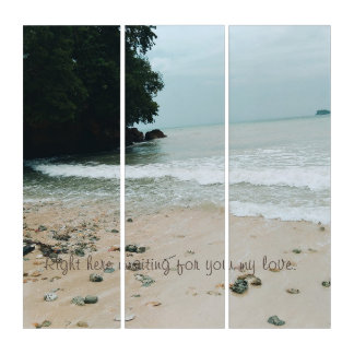 "Waiting for my love" Triptych Wall Art