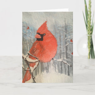 Waiting For My Turn At The Bird Feeder Thank You Card