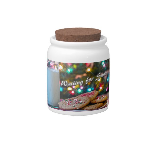 Waiting for Santa Candy Jar (Front)