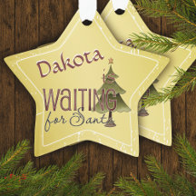 Waiting For Santa Christmas Tree Personalized