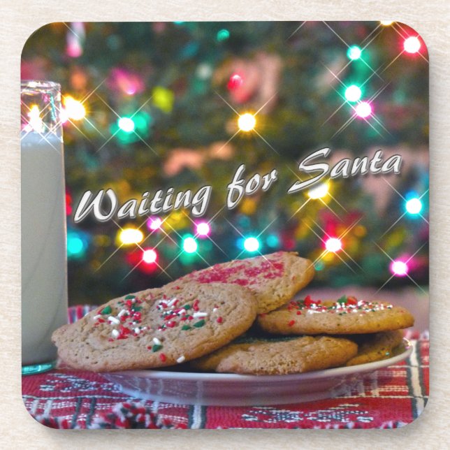 Waiting for Santa Coaster (Front)
