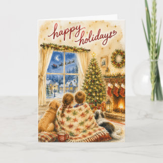 Waiting for Santa Cozy Christmas Greeting Card