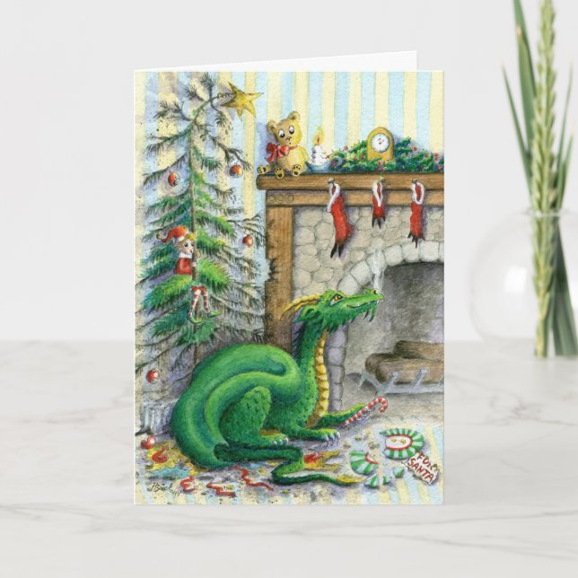 Waiting for Santa- Greeting card (Front)