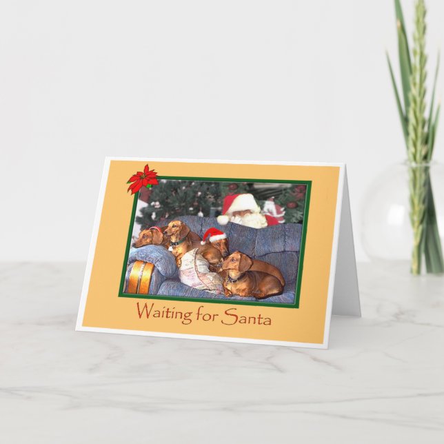 Waiting for Santa Holiday Card (Front)