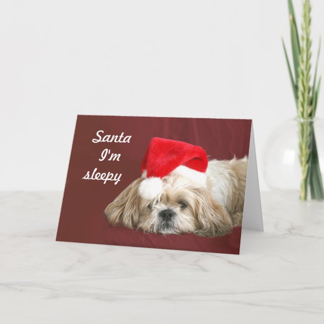 Waiting for Santa Holiday Card (Front)