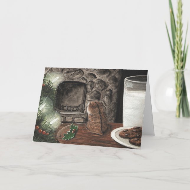 Waiting for Santa Holiday Card (Front)