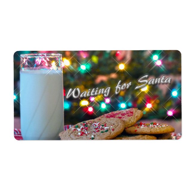 Waiting for Santa Label (Front)