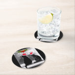 Waiting For Santa Round Paper Coaster