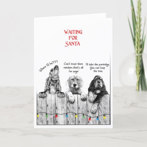 Waiting for Santa V Holiday Card