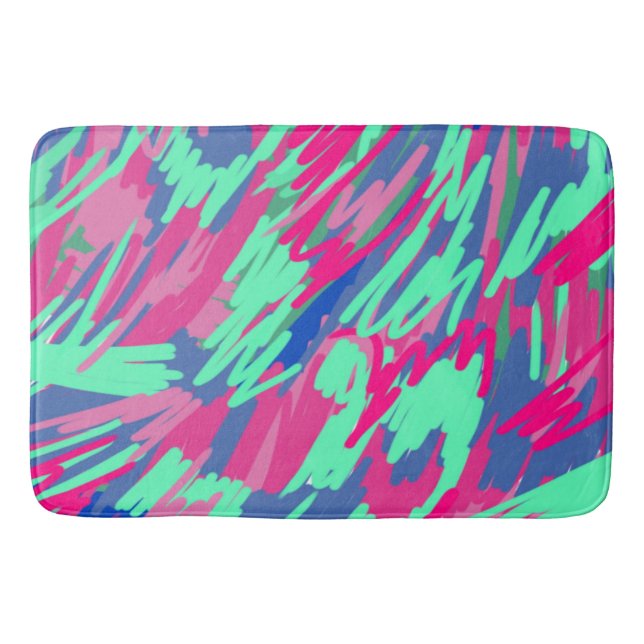 Waiting for Spring Abstract Print  Bath Mat (Front)