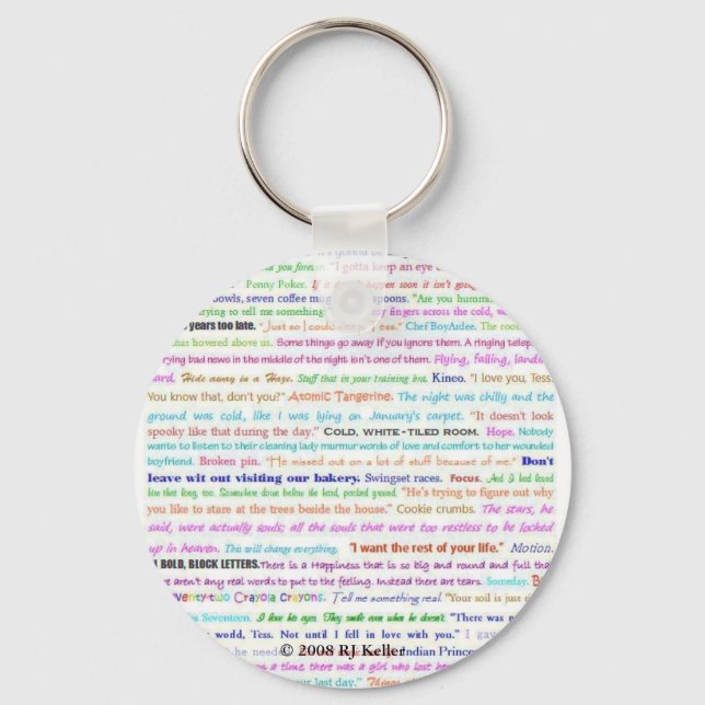 Waiting For Spring keychain, quotes Keychain (Front)