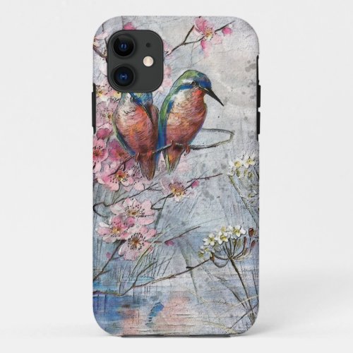 Waiting For Supper Kingfisher Bird   iPhone 11 Case