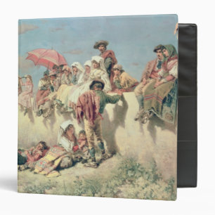 Waiting for the Blessing outside Rome 3 Ring Binder