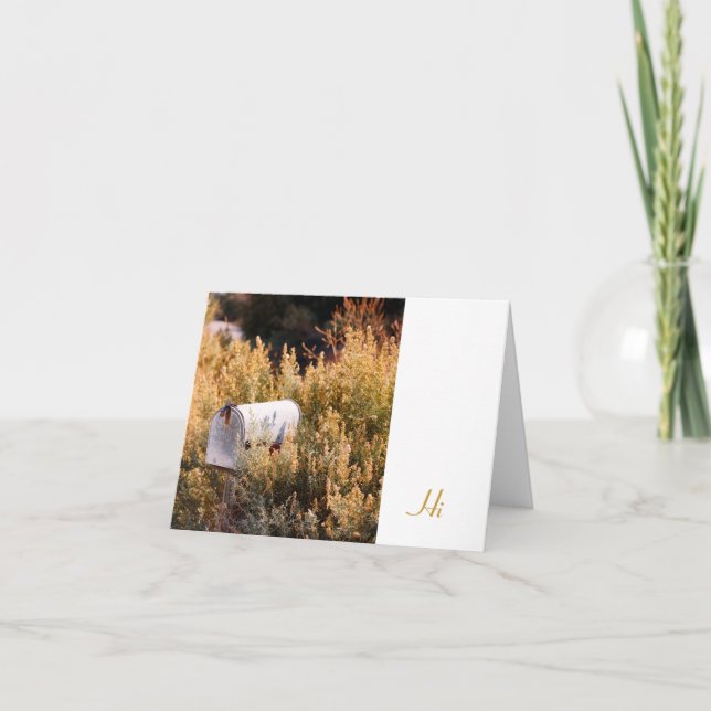 Waiting for the mail. card (Front)