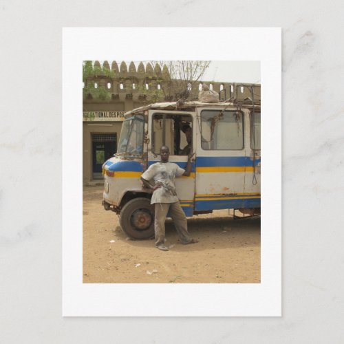 Waiting for the passengers in Djenne Mali Postcard