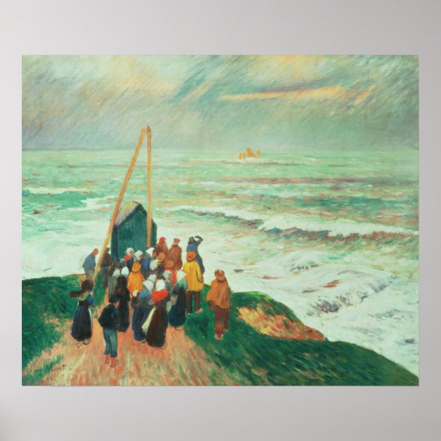 Waiting for the Return of the Fishermen Poster (Front)