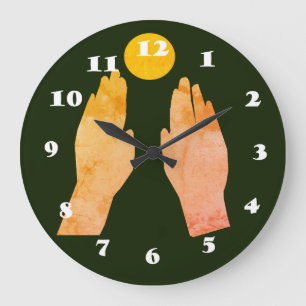 Waiting for the Sun II Large Clock