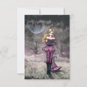 Waiting for You at Midnight Halloween Postcard