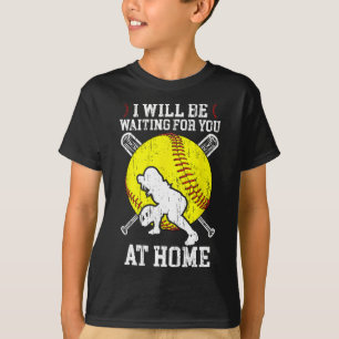 Waiting For You Girls Softll Catcher Softll Player T-Shirt