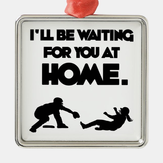 Waiting For You Metal Ornament (Front)