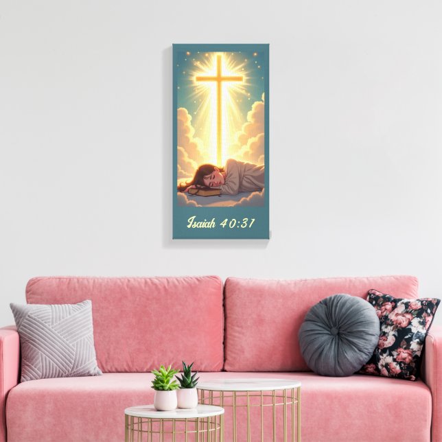 Waiting on the Lord  Canvas Print (Insitu(LivingRoom))