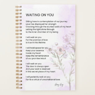 Waiting On You Love Poem Poetry Planner