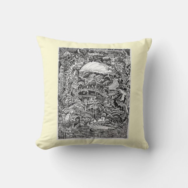 Waiting out the Maelstrom  Throw Pillow (Front)