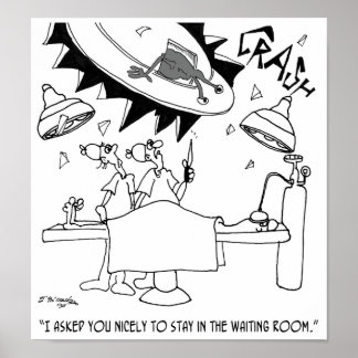Waiting Room Cartoon 9481 Poster