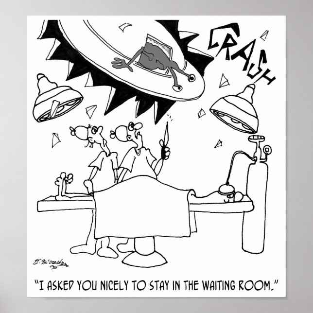 Waiting Room Cartoon 9481 Poster (Front)