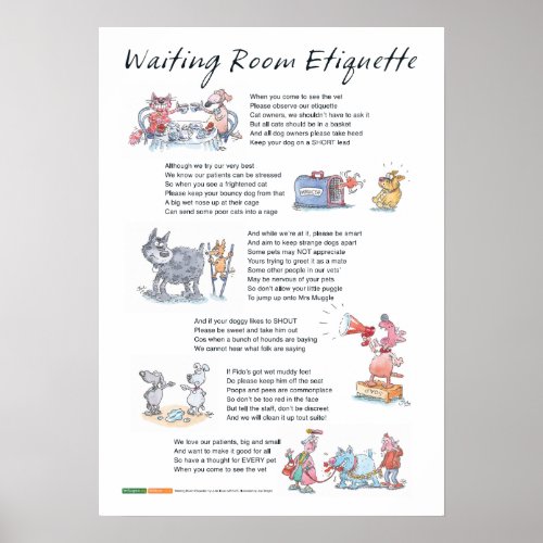 Waiting Room Etiquette _ A2 Poster