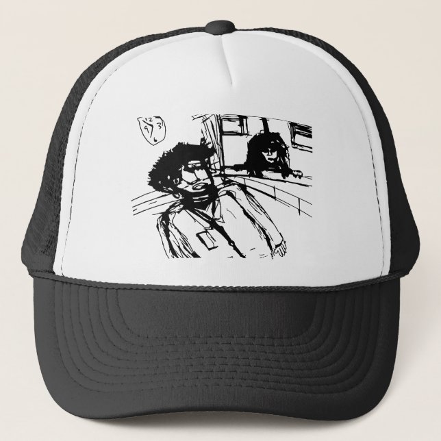 WAITING ROOM SVG TRUCKER HAT (Front)