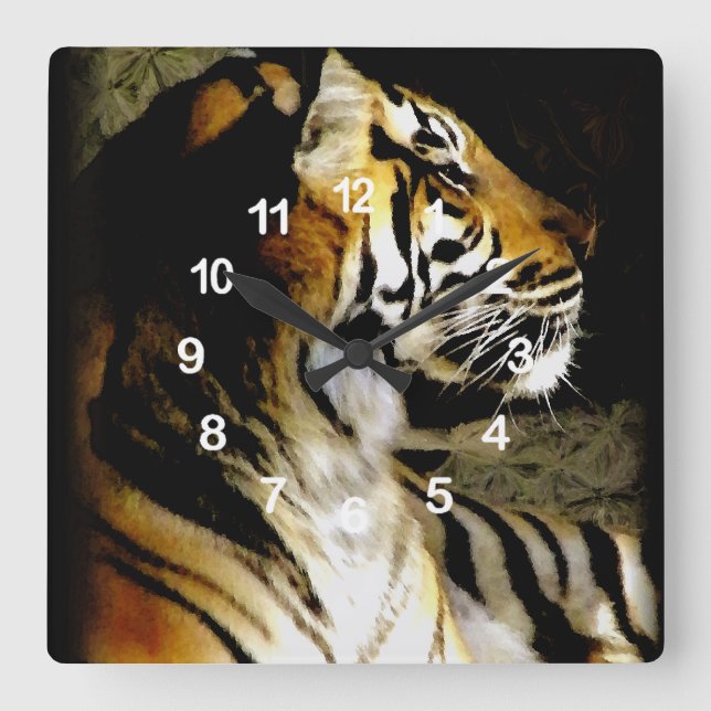 Waiting_ Square Wall Clock (Front)