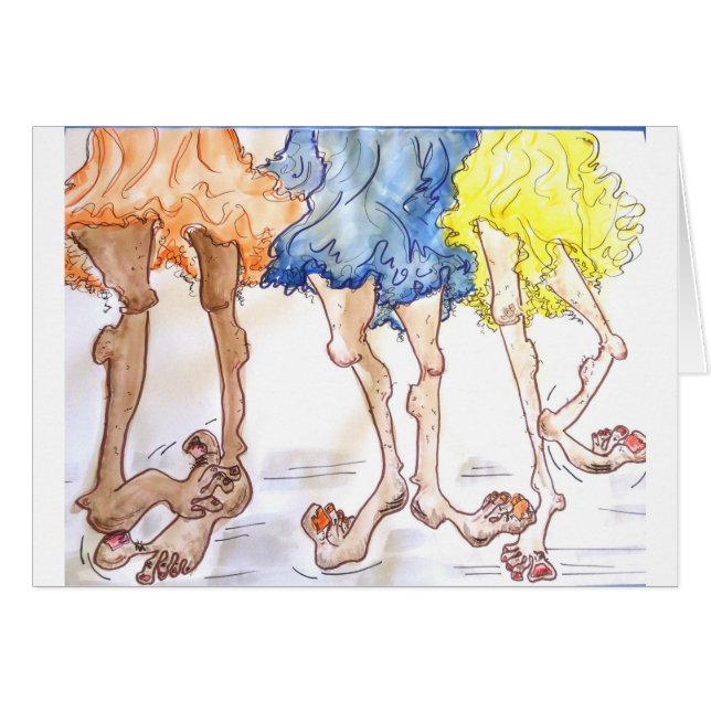 Waiting to be Asked to Dance Cards (Front Horizontal)
