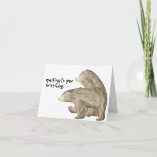 Waiting to Give Bear Hugs Card