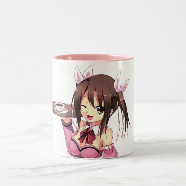 Waitless Anime Girl Mug (Center)