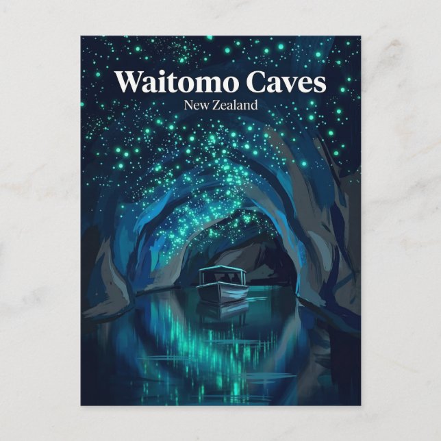 Waitomo Glowworm Caves New Zealand Postcard (Front)