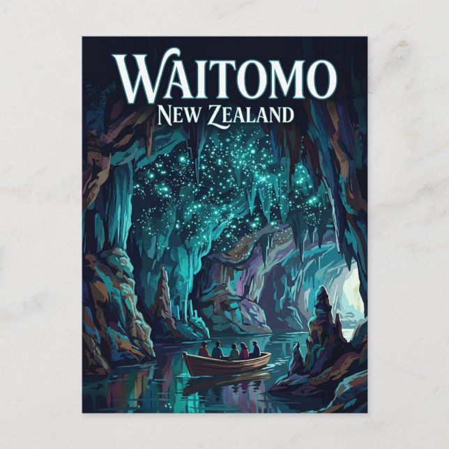 Waitomo Glowworm Caves New Zealand Postcard (Front)